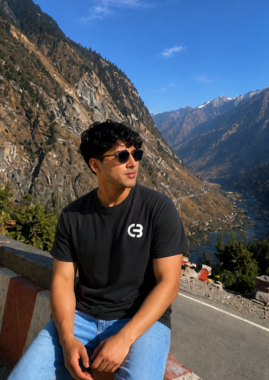 Love Black Oversized Tshirt