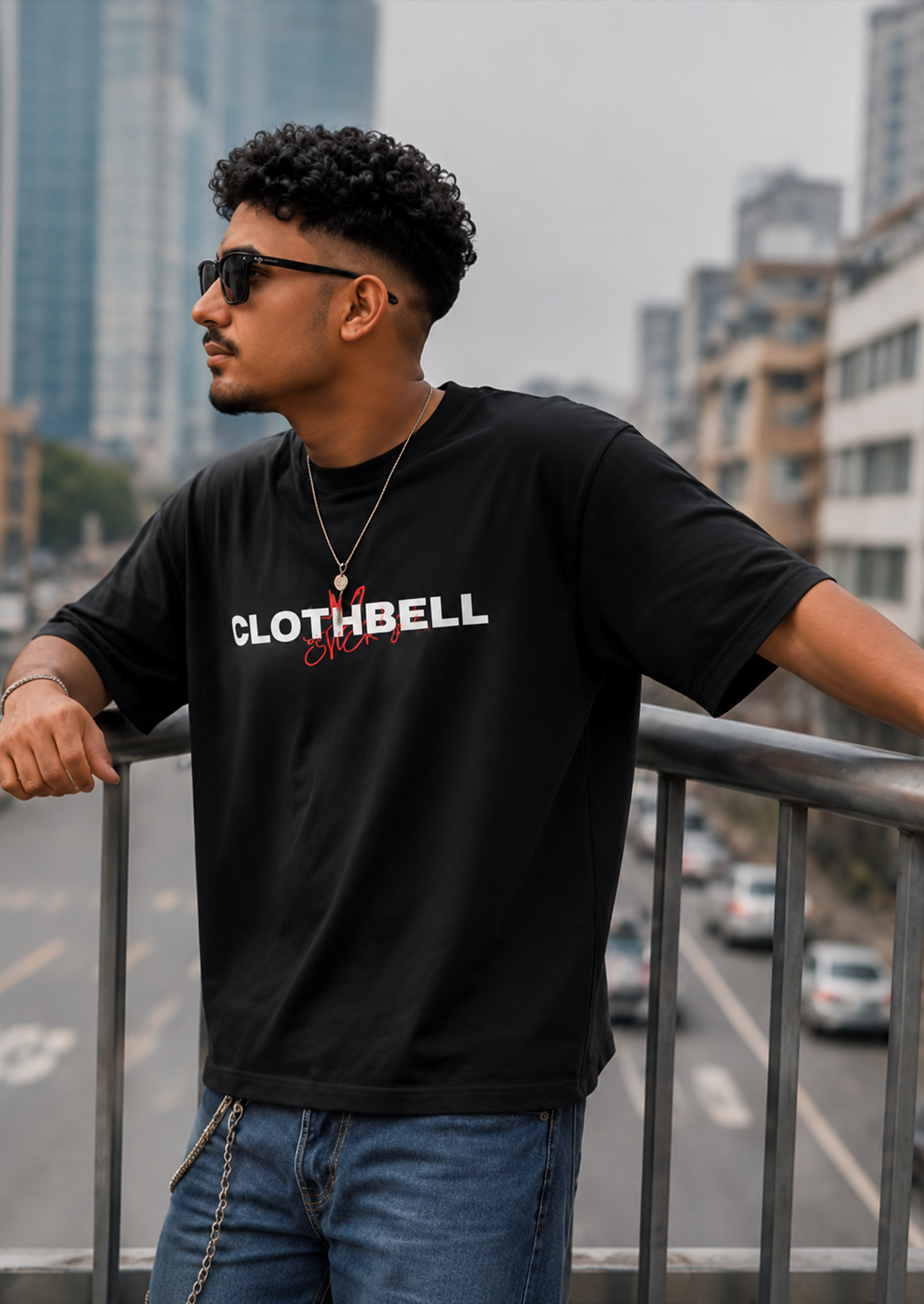 Energy Black Oversized Tshirt