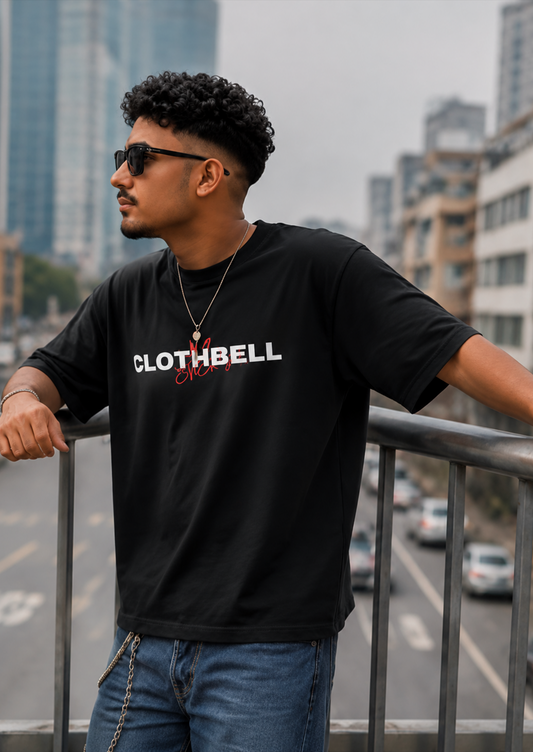 Energy Black Oversized Tshirt