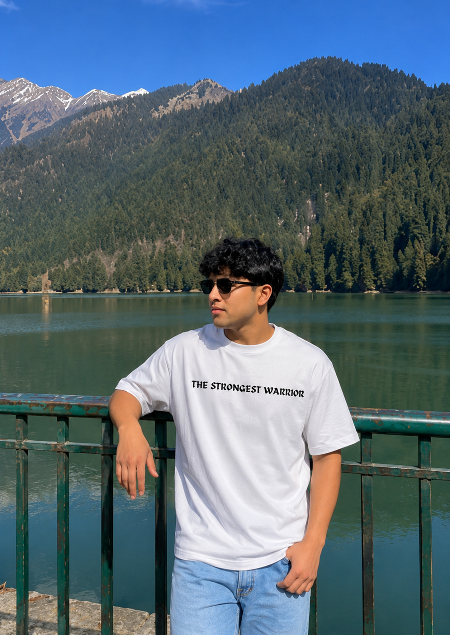 Warrior White Oversized Tshirt